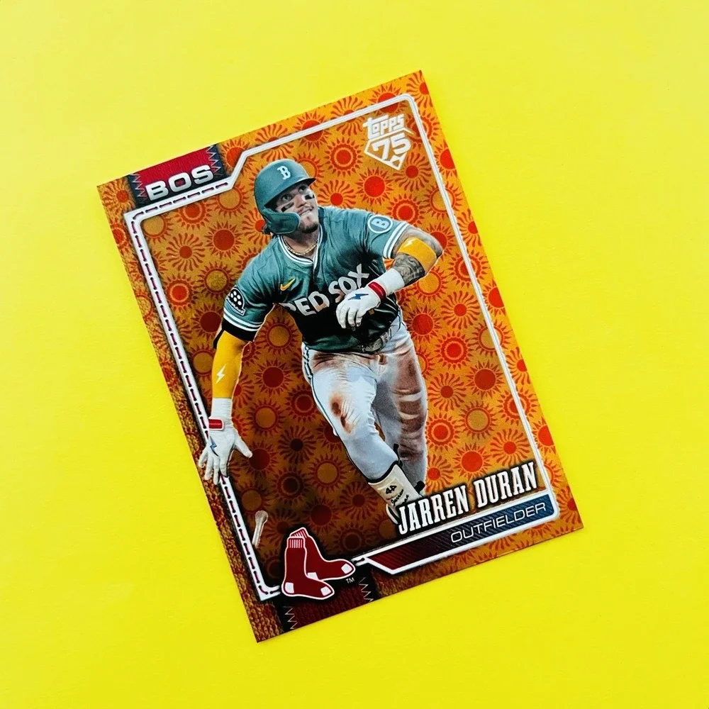 2026 Topps Baseball Series 2 Jarren Duran Holiday Sun Parallel‎ #560 Red Sox